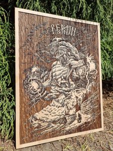 PERUN WALL DECORATION, WOOD 30X40 - WOODEN STATUES, PLAQUES, BOXES{% if kategorie.adresa_nazvy[0] != zbozi.kategorie.nazev %} - WOOD{% endif %}