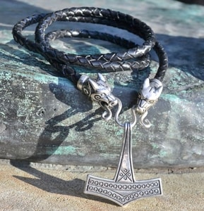 THOR'S HAMMER, ROMERSDAL, HALSKETTE, STERLING SILBER 925, 22 G. - ANHÄNGER - SCHMUCK, SILBER{% if kategorie.adresa_nazvy[0] != zbozi.kategorie.nazev %} - SILBER SCHMUCKSTÜCKE{% endif %}