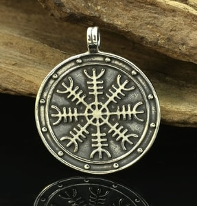 AEGISHJALMUR, HELM OF AWE, MAGICAL RUNE MEDALLION, SILVER - PENDANTS{% if kategorie.adresa_nazvy[0] != zbozi.kategorie.nazev %} - SILVER JEWELLERY{% endif %}