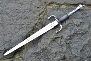 RENAISSANCE DAGGER WITH RING, WIRE HANDLE, BATTLE READY COPY - DOLCHE FÜER SCHAUKAMPF{% if kategorie.adresa_nazvy[0] != zbozi.kategorie.nazev %} - WAFFEN{% endif %}