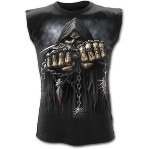 GAME OVER - SLEEVELESS T-SHIRT BLACK - HERREN-T-SHIRTS, SPIRAL DIRECT{% if kategorie.adresa_nazvy[0] != zbozi.kategorie.nazev %} - T-SHIRTS, BOOTS - ROCK MUSIC{% endif %}