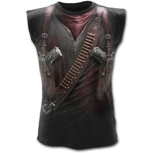 HOLSTER WRAP - ALLOVER SLEEVELESS T-SHIRT BLACK - MEN'S T-SHIRTS, SPIRAL DIRECT{% if kategorie.adresa_nazvy[0] != zbozi.kategorie.nazev %} - T-SHIRTS, BOOTS{% endif %}