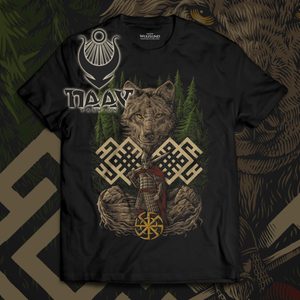 WOLF WARRIOR, SLAVIC T-SHIRT - COLORED - HEIDNISCHE T-SHIRTS{% if kategorie.adresa_nazvy[0] != zbozi.kategorie.nazev %} - T-SHIRTS, BOOTS - ROCK MUSIC{% endif %}