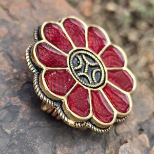 MEROVINGIAN ROSE BROOCH, BRONZE - COSTUME BROOCHES, FIBULAE{% if kategorie.adresa_nazvy[0] != zbozi.kategorie.nazev %} - JEWELLERY - BRONZE, ZINC{% endif %}