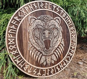 BERSERKER RUNES WALL DECORATION 45CM OAK - WOODEN STATUES, PLAQUES, BOXES{% if kategorie.adresa_nazvy[0] != zbozi.kategorie.nazev %} - WOOD{% endif %}