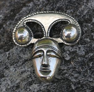 CELTIC HEAD PENDANT, LA TENE ART STYLE, STERLING SILVER - PENDANTS{% if kategorie.adresa_nazvy[0] != zbozi.kategorie.nazev %} - SILVER JEWELLERY{% endif %}