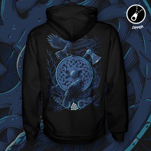 HUGINN AND MUNINN, VIKING RAVENS, HOODIE - HOODIES{% if kategorie.adresa_nazvy[0] != zbozi.kategorie.nazev %} - T-SHIRTS, BOOTS{% endif %}