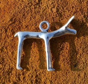 CELTIC DOG OR DOE, OPPDIUM STARE HRADISKO, MORAVIA, REPLICA, SILVER 925 - PENDANTS{% if kategorie.adresa_nazvy[0] != zbozi.kategorie.nazev %} - SILVER JEWELLERY{% endif %}