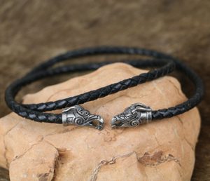 DRAGON HEADS LEATHER BRAIDED CORD - WIKINGERAMULETTE{% if kategorie.adresa_nazvy[0] != zbozi.kategorie.nazev %} - SCHMUCKSTÜCKE{% endif %}