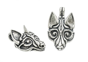 VIKING WOLF HEAD, SILVER PENDANT BY WULFLUND, AG 925, 16 G. - PENDANTS{% if kategorie.adresa_nazvy[0] != zbozi.kategorie.nazev %} - SILVER JEWELLERY{% endif %}