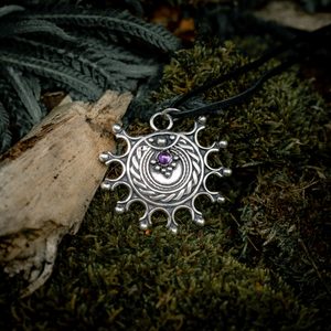 DEVANA, SLAVIC SOLAR PENDANT, SILVER - AMETHYST - PENDANTS{% if kategorie.adresa_nazvy[0] != zbozi.kategorie.nazev %} - SILVER JEWELLERY{% endif %}