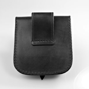 GENTLEMAN, LEATHER BELT BAG - BLACK - BAGS, SPORRANS{% if kategorie.adresa_nazvy[0] != zbozi.kategorie.nazev %} - LEATHER PRODUCTS{% endif %}