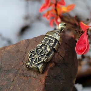 PAGAN SLAVIC IDOL, PENDANT, ZINC ANTIQUE BRASS - ALL PENDANTS, OUR PRODUCTION{% if kategorie.adresa_nazvy[0] != zbozi.kategorie.nazev %} - JEWELLERY - BRONZE, ZINC{% endif %}