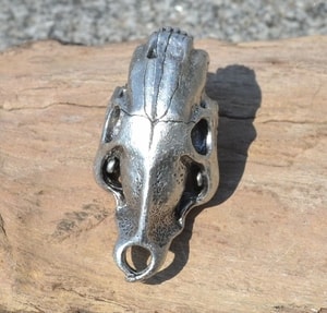 SMILODON, SABERTOOTH TIGER SKULL PENDANT, MASSIVE, TIN ALLOY SILVER PLATED - TIERE ANHÄNGER{% if kategorie.adresa_nazvy[0] != zbozi.kategorie.nazev %} - SCHMUCKSTÜCKE{% endif %}