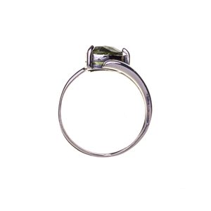 MOLDAVITE RING, TRILLION CUT, STERLING SILVER - MOLDAVITES, CZECH{% if kategorie.adresa_nazvy[0] != zbozi.kategorie.nazev %} - SILVER JEWELLERY{% endif %}