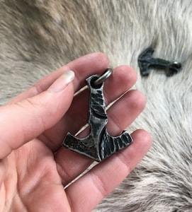 HALVOR, THOR'S HAMMER, FORGED PENDANT - VIKING PENDANTS{% if kategorie.adresa_nazvy[0] != zbozi.kategorie.nazev %} - JEWELLERY - BRONZE, ZINC{% endif %}