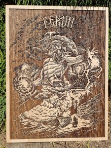 PERUN WALL DECORATION, WOOD 30X40 - WOODEN STATUES, PLAQUES, BOXES{% if kategorie.adresa_nazvy[0] != zbozi.kategorie.nazev %} - WOOD{% endif %}