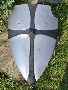 TEMPLAR, MEDIEVAL FULL METAL PRACTISE SHIELD - BATTLE READY SHIELDS{% if kategorie.adresa_nazvy[0] != zbozi.kategorie.nazev %} - ARMOUR HELMETS, SHIELDS{% endif %}