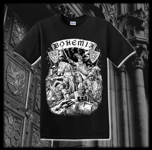 BOHEMIA, KÖNIG PREMYSL OTAKAR II. T-SHIRT, SCHWARZ - HEIDNISCHE T-SHIRTS{% if kategorie.adresa_nazvy[0] != zbozi.kategorie.nazev %} - T-SHIRTS, BOOTS - ROCK MUSIC{% endif %}