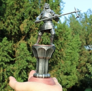 KNIGHT WITH A HAMMER, 15TH CENTURY, TIN FIGURE - PEWTER FIGURES{% if kategorie.adresa_nazvy[0] != zbozi.kategorie.nazev %} - PAGAN DECORATIONS{% endif %}