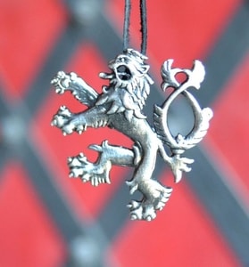 HERALDIC TWO-TAILED LION, PENDANT, SILVER PLATED - ANIMAL PENDANTS{% if kategorie.adresa_nazvy[0] != zbozi.kategorie.nazev %} - JEWELLERY - BRONZE, ZINC{% endif %}