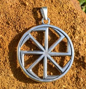 SILVER KOLOVRAT, SLAVIC SUN WHEEL PENDANT, AG 925 - PENDANTS{% if kategorie.adresa_nazvy[0] != zbozi.kategorie.nazev %} - SILVER JEWELLERY{% endif %}