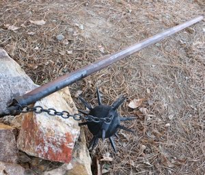 HUSSITE BALL-AND-CHAIN FLAIL, HUSSITE WEAPON, REPLICA - AXES, POLEWEAPONS{% if kategorie.adresa_nazvy[0] != zbozi.kategorie.nazev %} - WEAPONS - SWORDS, AXES, KNIVES{% endif %}