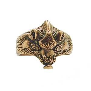 VIKING BOAR WITH TIWAZ RUNE, BRONZE RING - RINGE - BRONZE{% if kategorie.adresa_nazvy[0] != zbozi.kategorie.nazev %} - SCHMUCKSTÜCKE{% endif %}