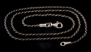 BRAIDED STERLING SILVER CHAIN - CORDS, BOXES, CHAINS{% if kategorie.adresa_nazvy[0] != zbozi.kategorie.nazev %} - JEWELLERY - BRONZE, ZINC{% endif %}