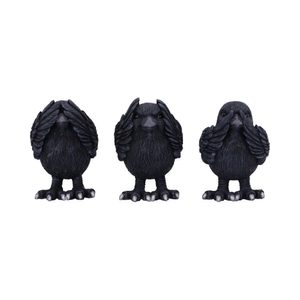 THREE WISE RAVENS 8.7CM - FIGURES, LAMPS, CUPS{% if kategorie.adresa_nazvy[0] != zbozi.kategorie.nazev %} - HOME DECOR{% endif %}