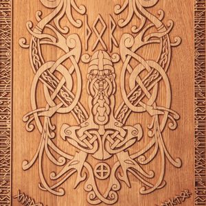 THOR'S HAMMER WALL DECORATION PLAQUETTE - WOODEN STATUES, PLAQUES, BOXES{% if kategorie.adresa_nazvy[0] != zbozi.kategorie.nazev %} - WOOD{% endif %}