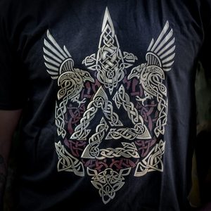 VALKNUT - VIKING MEN'S T-SHIRT COLORED - PAGAN T-SHIRTS NAAV FASHION{% if kategorie.adresa_nazvy[0] != zbozi.kategorie.nazev %} - T-SHIRTS, BOOTS{% endif %}