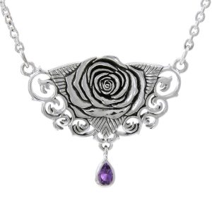 SACRED ROSE NECKLACE SILVER - HALSKETTEN{% if kategorie.adresa_nazvy[0] != zbozi.kategorie.nazev %} - SILBER SCHMUCKSTÜCKE{% endif %}