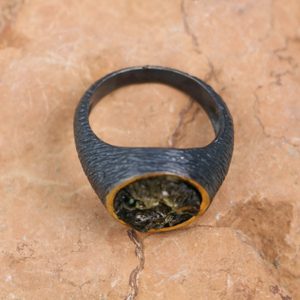 THEODORICUS SILVER MOLDAVITE RING - MOLDAVITES, CZECH{% if kategorie.adresa_nazvy[0] != zbozi.kategorie.nazev %} - SILVER JEWELLERY{% endif %}