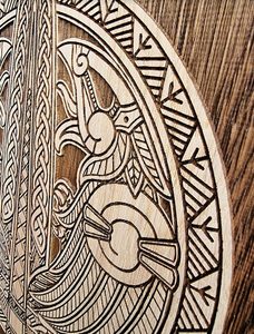 GUNGNIR WALL DECORATION 45CM OAK - WOODEN STATUES, PLAQUES, BOXES{% if kategorie.adresa_nazvy[0] != zbozi.kategorie.nazev %} - WOOD{% endif %}