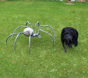 GARDEN SPIDER, LARGE FORGED MONSTER - FORGED IRON HOME ACCESSORIES{% if kategorie.adresa_nazvy[0] != zbozi.kategorie.nazev %} - SMITHY WORKS, COINS{% endif %}
