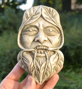 GREENMAN, NATURE SPIRIT WALL PLAQUE - WALL PLAQUES, CLOCK{% if kategorie.adresa_nazvy[0] != zbozi.kategorie.nazev %} - PAGAN DECORATIONS{% endif %}