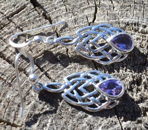 BOIOHAEMUM, STERLING SILVER EARRINGS, AMETHYST - EARRINGS{% if kategorie.adresa_nazvy[0] != zbozi.kategorie.nazev %} - SILVER JEWELLERY{% endif %}