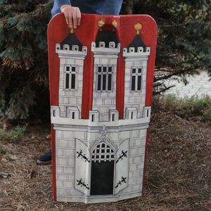 HUSSITE PAVISE SHIELD, HAND-PAINTED WOODEN SHIELD PRAGUE - PAINTED SHIELDS{% if kategorie.adresa_nazvy[0] != zbozi.kategorie.nazev %} - ARMOUR HELMETS, SHIELDS{% endif %}