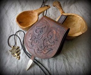 EARLY MEDIEVAL - VIKING, SLAVIC, AVAR LEATHER BAG - BAGS, SPORRANS{% if kategorie.adresa_nazvy[0] != zbozi.kategorie.nazev %} - LEATHER PRODUCTS{% endif %}