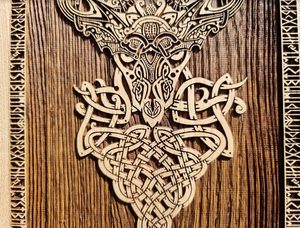 DEER WALL DECORATION 45CM OAK - HOLZFIGUREN{% if kategorie.adresa_nazvy[0] != zbozi.kategorie.nazev %} - HOLZPRODUKTE{% endif %}