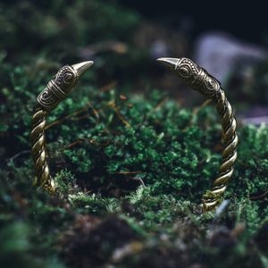 VIKING CROW, MAMMEN, RAVEN, BRACELET, BRASS - BRONZE HISTORICAL JEWELS{% if kategorie.adresa_nazvy[0] != zbozi.kategorie.nazev %} - JEWELLERY - BRONZE, ZINC{% endif %}