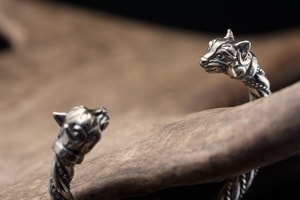 CELTIC CAT, STERLING SILVER BRACELET, 36 G. - BRACELETS{% if kategorie.adresa_nazvy[0] != zbozi.kategorie.nazev %} - SILVER JEWELLERY{% endif %}