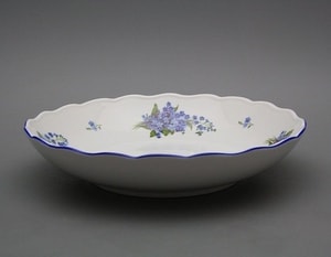 BOWL FOR COMPOTE, ROCOCO, FORGET-ME-NOT - PORCELAIN PLATES{% if kategorie.adresa_nazvy[0] != zbozi.kategorie.nazev %} - CERAMICS, GLASS{% endif %}