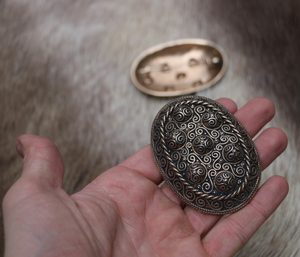 VIKING TURTLE BROOCH, HEDEBY, BRONZE - PAIR - COSTUME BROOCHES, FIBULAE{% if kategorie.adresa_nazvy[0] != zbozi.kategorie.nazev %} - JEWELLERY - BRONZE, ZINC{% endif %}