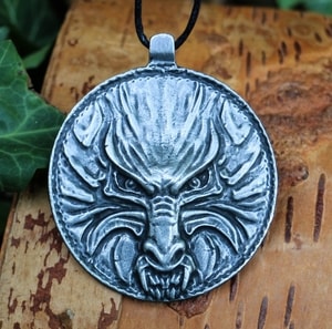 WOLF, LARGE MEDAILON, TALISMAN, AMULET - VIKING PENDANTS{% if kategorie.adresa_nazvy[0] != zbozi.kategorie.nazev %} - JEWELLERY - BRONZE, ZINC{% endif %}