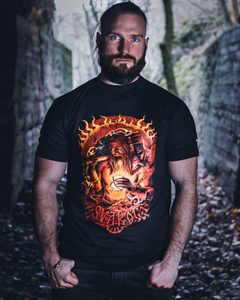 SVAROG HEAVENLY BLACKSMITH, SLAVIC GOD OF FIRE MEN'S T-SHIRT COLORED - HEIDNISCHE T-SHIRTS{% if kategorie.adresa_nazvy[0] != zbozi.kategorie.nazev %} - T-SHIRTS, BOOTS - ROCK MUSIC{% endif %}