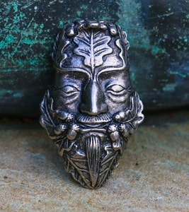 OAK GREEN MAN, TIN PENDANT - CELTIC PENDANTS{% if kategorie.adresa_nazvy[0] != zbozi.kategorie.nazev %} - JEWELLERY - BRONZE, ZINC{% endif %}