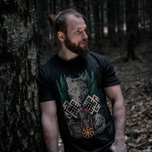 WOLF WARRIOR, SLAVIC T-SHIRT - COLORED - HEIDNISCHE T-SHIRTS{% if kategorie.adresa_nazvy[0] != zbozi.kategorie.nazev %} - T-SHIRTS, BOOTS - ROCK MUSIC{% endif %}