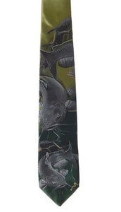 CATFISH FISHING TIE TURQUOISE - TIES, BOW TIES, HANDKERCHIEFS{% if kategorie.adresa_nazvy[0] != zbozi.kategorie.nazev %} - SHOES, COSTUMES{% endif %}